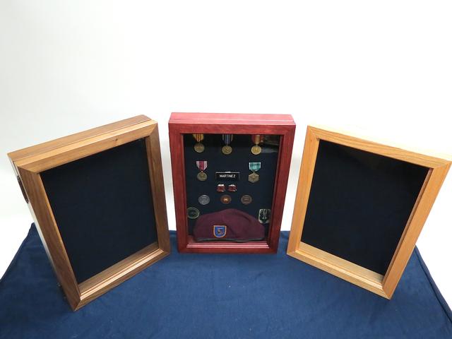 Shadow Box W Glass Door Walnut Domex Hardwoods