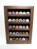 Coin Display - "open wall" (walnut)