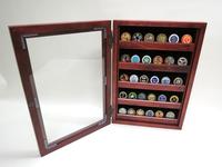 Coin Display w/ glass door (cherry)