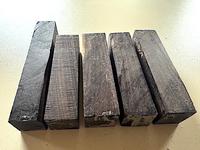 African Blackwood Turning Squares (5 pcs) - 1-1/8" x 4-3/4 to 6-1/4"