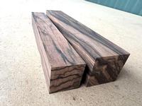 Macassar Ebony Lathe Blanks (2 pcs)