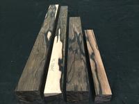 Macassar Ebony Lathe Blanks (4 pcs!)