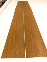 Teak Veneer (q-sawn) - 2 pcs,  7-1/2"W x 90"L